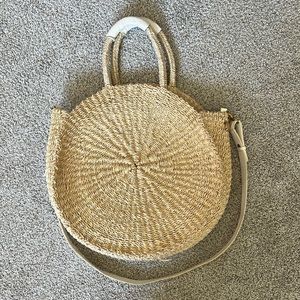 Clare V Alice Tote in Cream w detachable strap and dust bag